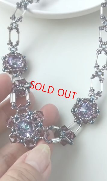 画像7: ２０２５秋の新作予約販売　ステッチキット　シャインブロッサム　パープル (7)