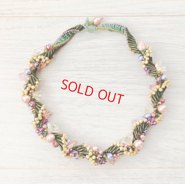 画像2: ２０２５秋の新作予約販売　ステッチキット　ジュエル・リース　イエロー (2)